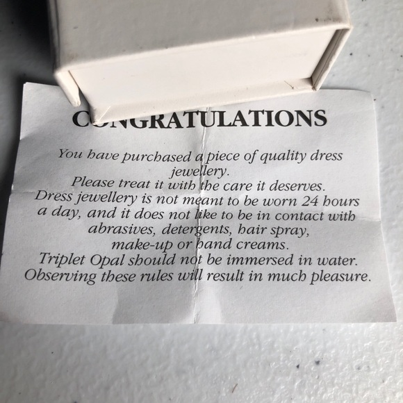 Opal Triplet Teardrop Sterling Silver Earrings - Picture 5 of 5